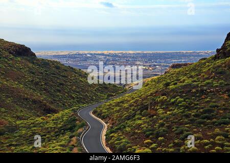 Degollada de la Yegua ist ein Plateau auf Gran Canaria Stockfoto