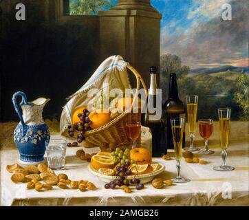 John F. Francis, Locheon Still Life, Painting, ca. 1860 Stockfoto