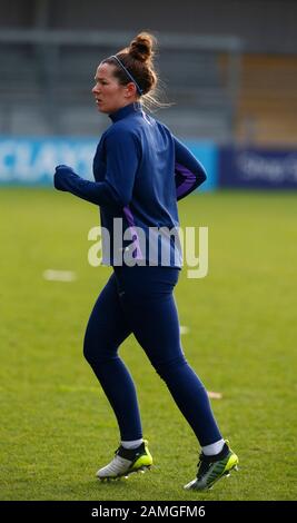 London, ENGLAND - 12. Januar: Emma Mitchell von Tottenham Hotspur Ladies während des Vorspiels während der Barclays FA Women's Super League zwischen Tottenham Hotspur und West Ham United im Hive Stadium, London, Großbritannien am 12. Januar 2020. (Foto von AFS/Espa-Images) Stockfoto