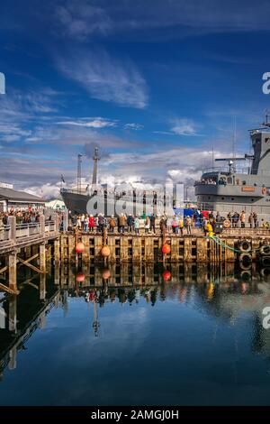 Reykjavik Harbour, Kulturtag, Reykjavik, Island Stockfoto