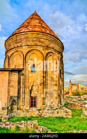 Twin-Minarett Madrasa in Erzurum, Türkei Stockfoto