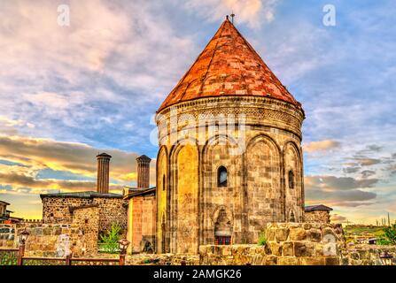 Twin-Minarett Madrasa in Erzurum, Türkei Stockfoto