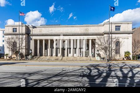 Columbia, SC, USA-7 JANUAR 2010: Das South Carolina Supreme Court Gebäude wurde ursprünglich als U.S. Post Office gebaut. 1921 fertig, sind es zwei Stockfoto