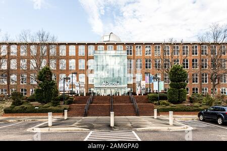 Columbia, SC, USA-7 JANUAR 2010: Columbia Mills, Sitz des South Carolina State Museum, Confederate Relic Room, Military Museum und EdVenture-A mu Stockfoto