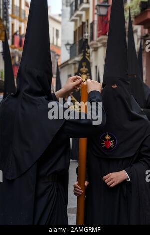 Semana santa, Osterfest der religiösen Parade in Sevilla, Andalusien, spanien Stockfoto