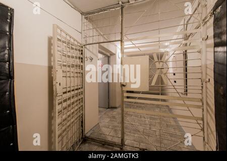 Russland, Moskau - 08. September 2019: Öffentlicher Platz im Inneren, Treppe Stockfoto