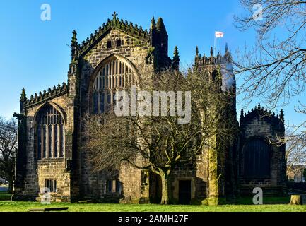 Halifax Minster East Window Exterior Stockfoto