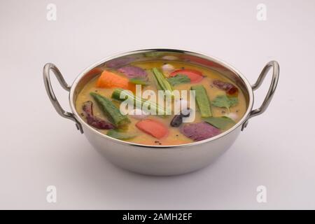 Saambar - Hauptgericht der südindianer Stockfoto