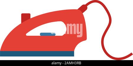Eisensymbol. Einfaches flaches Element aus der Haushalts-Kollektion. Symbol für kreative Bügeleisen für Vorlagen, Software und Apps Stock Vektor