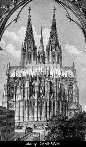 Digital Verbesserte Reproduktion Der Kolner Dom Koln Deutschland Dom Koln Ostansicht Deutschland 1880 Original Drucken Aus Dem 19 Jahrhundert Stockfotografie Alamy