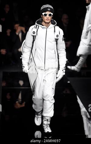 Mailand, Italien. Januar 2020. Mailand, Italien. Januar 2020. Milan, Milan Fashion Week, Man Fall Winter 2020/2021. Milan Herren Mode Herbst Winter 2020/21. Kredit: Unabhängige Fotoagentur Srl/Alamy Live News Credit: Unabhängige Fotoagentur Srl/Alamy Live News Stockfoto