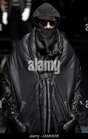 Mailand, Italien. Januar 2020. Mailand, Italien. Januar 2020. Milan, Milan Fashion Week, Man Fall Winter 2020/2021. Milan Herren Mode Herbst Winter 2020/21. Kredit: Unabhängige Fotoagentur Srl/Alamy Live News Credit: Unabhängige Fotoagentur Srl/Alamy Live News Stockfoto