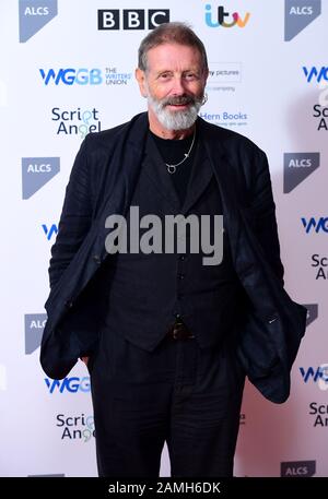 Mike Kenny kommt zu Den Writers' Guild Awards 2020, die am Royal College of Physicians in London abgehalten werden. Stockfoto