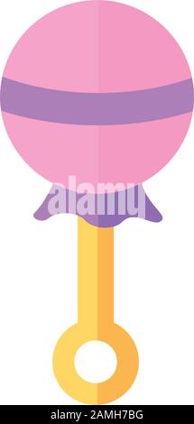 Jingle Bell Baby isolierte Ikone Stock Vektor