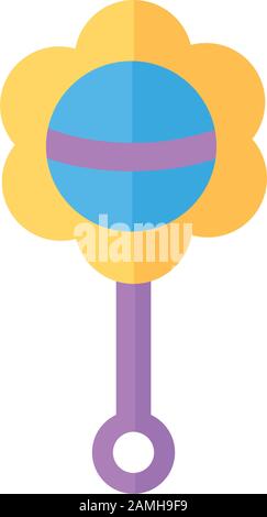 Jingle Bell Baby isolierte Ikone Stock Vektor