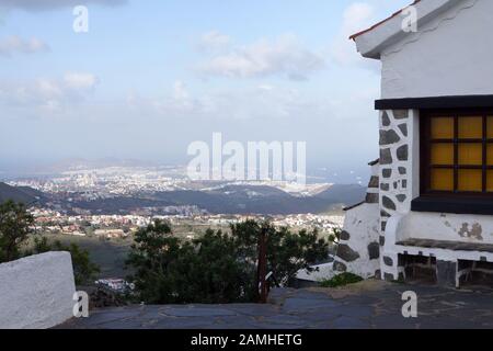 Blick vom Pico de Bandama auf Las Palmas de Gran Canaria, Kanarische Inseln, Spanien Stockfoto