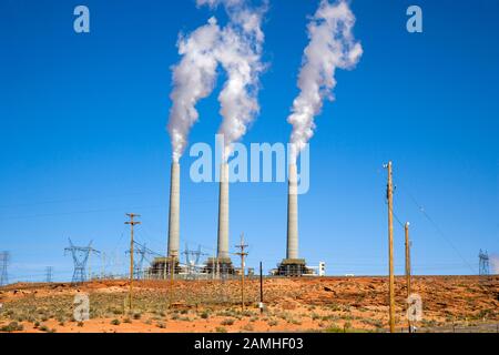 Navajo Generating Station in der Nähe von Page, Arizona, USA Stockfoto