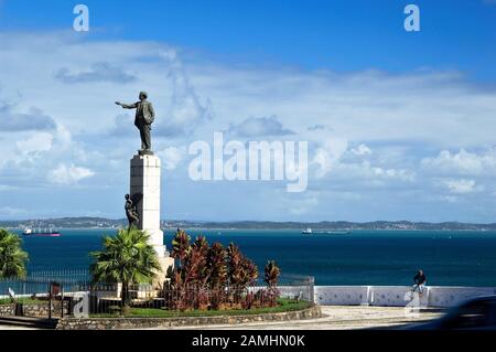 Castro Alves Square, Todos os Santos Bay, Salvador, Bahia, Brasilien Stockfoto