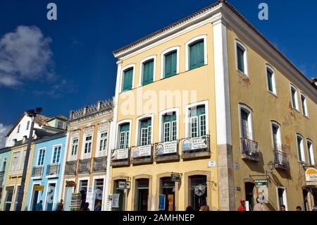 Häuser, Sé-Platz, Salvador, Bahia, Brasilien Stockfoto