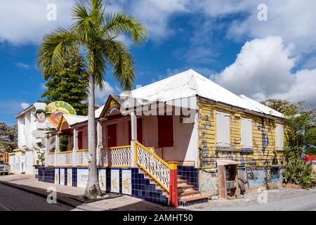 L'Escargot Restaurant, Philipsburg, Sint Maarten, St. Maarten, Niederländische Antillen, Westindien, Karibik. Stockfoto