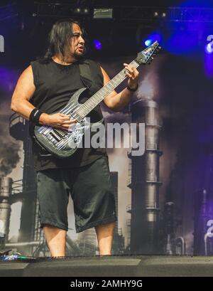 Fear Factory live auf dem bloodstock Open Air Festival UK 2016 Stockfoto
