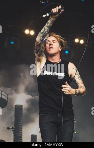 Fear Factory live auf dem bloodstock Open Air Festival UK 2016 Stockfoto