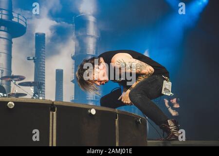 Fear Factory live auf dem bloodstock Open Air Festival UK 2016 Stockfoto