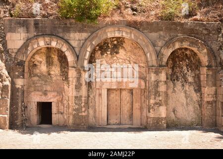 Bet She'arim Nationalpark Die Höhle von Rabbi Yehuda Hanassi in Kiryat Tiv'on Israel im Juni 2019 Stockfoto