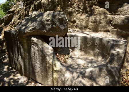 Bet She'arim Nationalpark die Nicht Ausgegrabene Höhle in Kiryat Tiv'on Israel im Juni 2019 Stockfoto