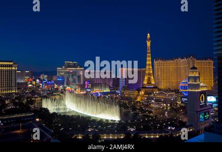 Belagio Founains Las Vegas, Nevada, USA Stockfoto