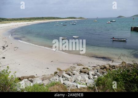 Higher Town Bay, St. Martins, Isles of Scilly, Cornwall, Großbritannien Stockfoto