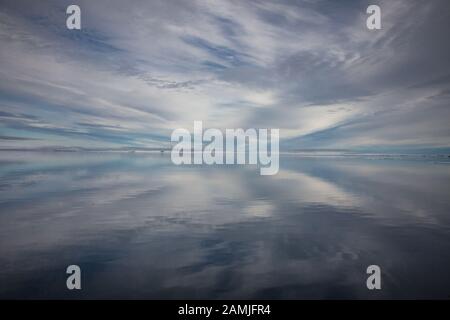 Meereis, Packeis und Landschaften, Franz Josef Land Stockfoto