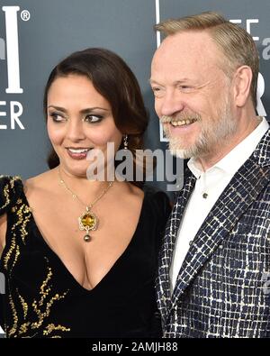 12. Januar 2020, Santa Monica, CA, USA: Los ANGELES - 12. JANUAR: Allegra Riggio, Jared Harris bei den Critics Choice Awards 2020 im Barker Hanger am 12. Januar 2020 in Santa Monica, CA (Credit Image: © Kay Blake/ZUMA Wire) Stockfoto