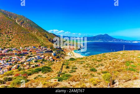 Bugerru Stadt und Strand Süd-Sardinien Reflex Stockfoto