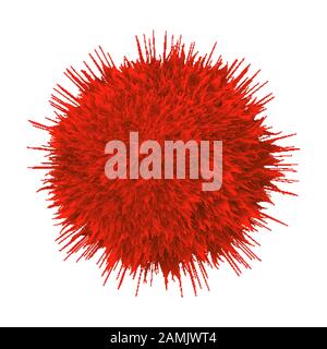 Mikroskopisch Kleiner Hiv-Bakterienmikroorganismus Vector Stock Vektor