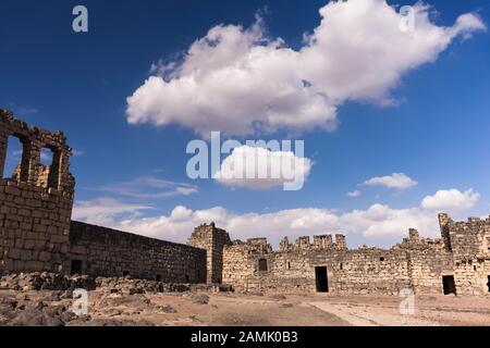 Qasr al-azraq, qusar Al Azraq, blaue Festung, Desrt schloss, Azraq, östliche Wüste, Jordanien, Naher Osten, Asien Stockfoto