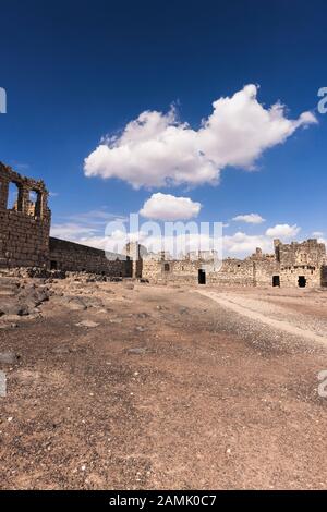 Qasr al-azraq, qusar Al Azraq, blaue Festung, Desrt schloss, Azraq, östliche Wüste, Jordanien, Naher Osten, Asien Stockfoto