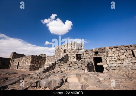 Qasr al-azraq, qusar Al Azraq, blaue Festung, Desrt schloss, Azraq, östliche Wüste, Jordanien, Naher Osten, Asien Stockfoto