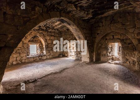 Qasr al-azraq, qusar Al Azraq, blaue Festung, Desrt schloss, Azraq, östliche Wüste, Jordanien, Naher Osten, Asien Stockfoto