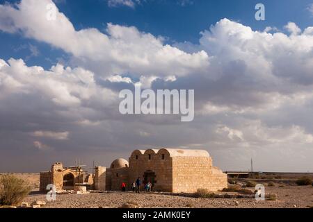 Qasr Amra, Qusayr Amra, Desrt schloss, Zarqa, östliche Wüste, Jordanien, Naher Osten, Asien Stockfoto