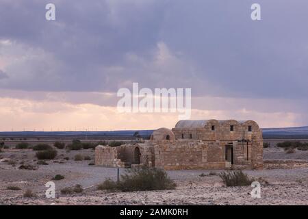 Qasr Amra, Qusayr Amra, Desrt schloss, Zarqa, östliche Wüste, Jordanien, Naher Osten, Asien Stockfoto