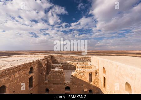 Qasr Kharanah, Qasr al Desrt Khanara, Schloss, Amman, östliche Wüste, Jordanien, Naher Osten, Asien Stockfoto