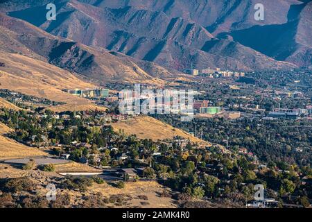 Überblick über die Vororte von Salt Lake City Stockfoto
