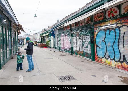 Naschmarkt, Wien, Österreich. Stockfoto