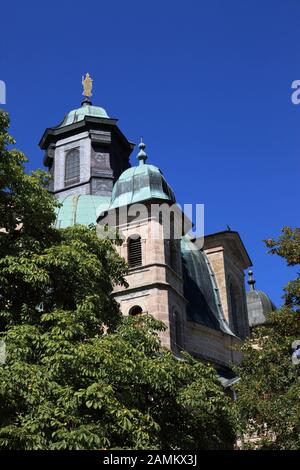 Barocke Wallfahrtskirche Maria Hilf in Freystadt, Franken, Deutschland Aufnahme ab 2013 [automatisierte Übersetzung] Stockfoto