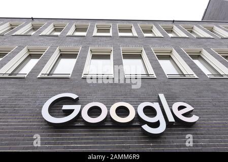 Die Google-Zentrale in der Erika-Mann-Straße in München. [Automatisierte Übersetzung] Stockfoto
