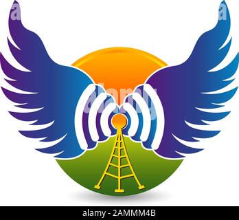 Fly wi-Fi Logo Stockfoto