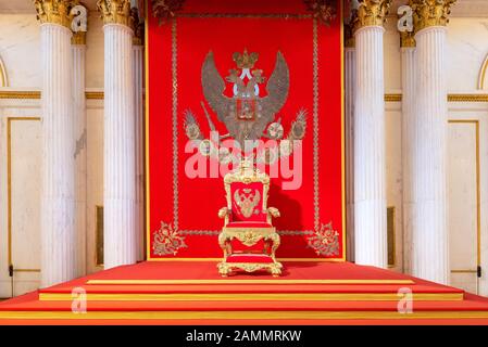 Sankt PETERSBURG, RUSSLAND-APRIL 11.2018: Das Innere der staatlichen Einsiedelei, ein Museum für Kunst und Kultur in Sankt Petersburg, Russland. Stockfoto