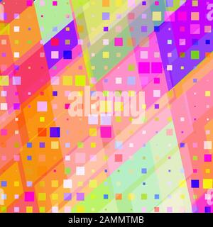 Mosaik aus farbigen Rechtecken Stock Vektor