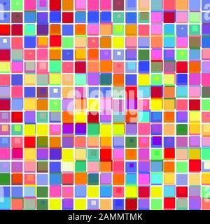 Mosaik aus farbigen Rechtecken Stock Vektor